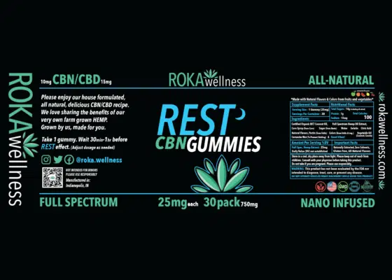 Rest CBN/CBD Gummies - 25mg - Image 4